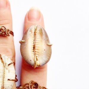 Handmade | Jewelry | Handmade Hawaiian Cowrie Shell Seashell Ring ...